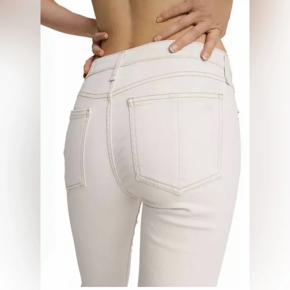Rag & Bone NWT Cate Mid-Rise Skinny Jeans Ecru - Picture 5 of 7